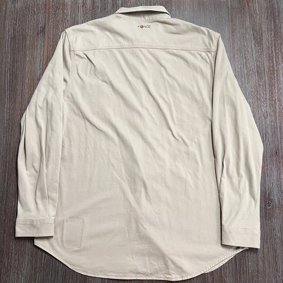 Carhartt Flame Resistant FR MasTec Work Shirt Long Sleeve Tan‎ Mens - Picture 3 of 16